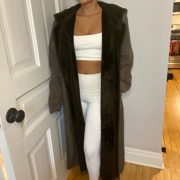 Jones New York Jackets & Blazers - Jones NY Petite hooded long teddy trench coat